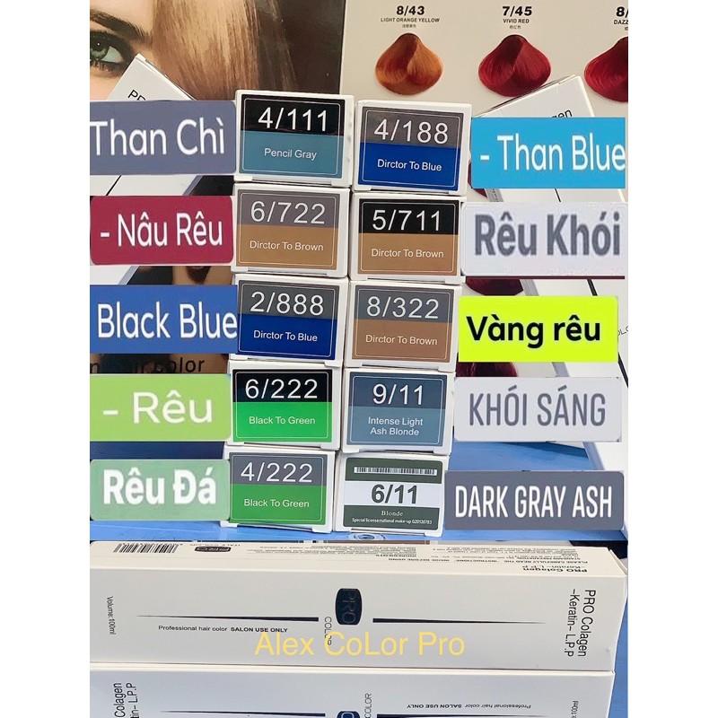 Màu Nhuộm Alex Color Pro Màu Nhuộm Tóc Trực Tiếp Từ Nền