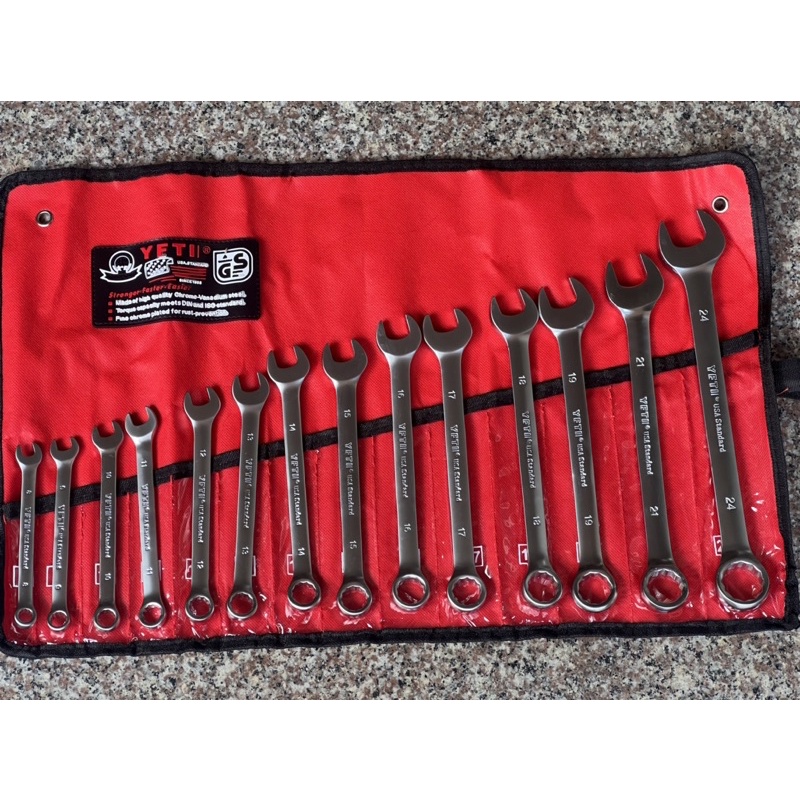 Cờ lê yety 14 cây tiêu chuẩn USA 8-24mm