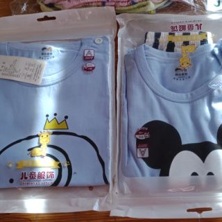 Set bộ cotton quảng châu cho bé trai