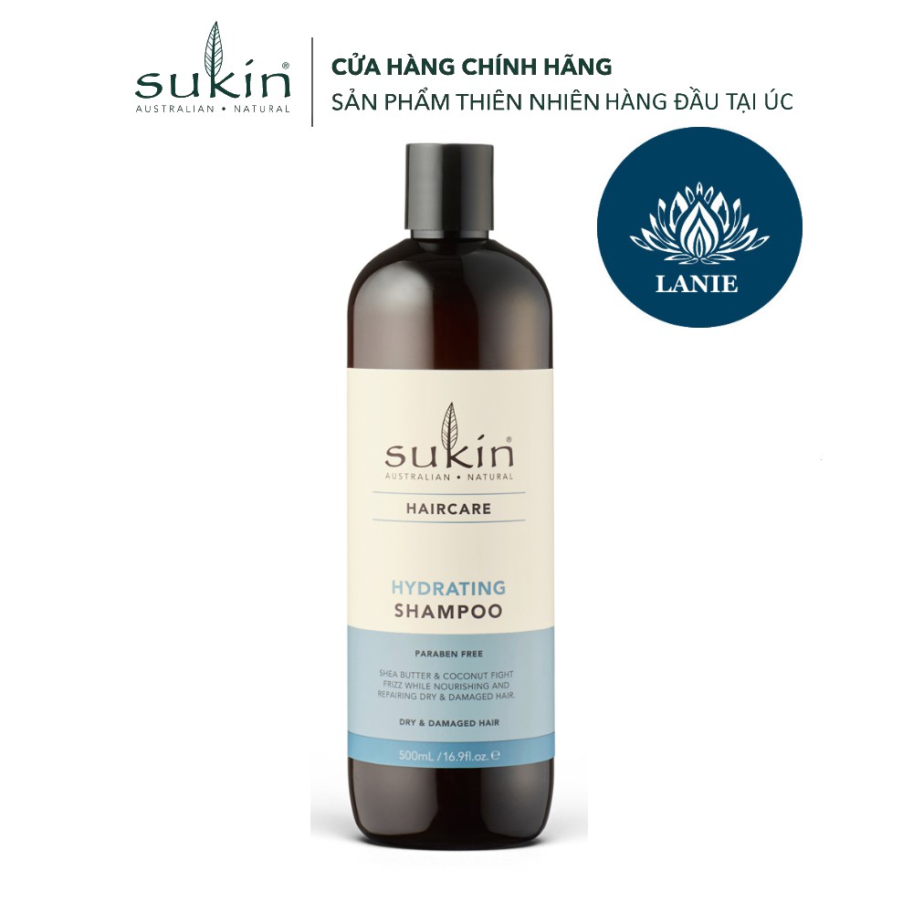 Dầu gội dưỡng ẩm cho tóc Sukin Hydrating Hair Shampoo 500ml