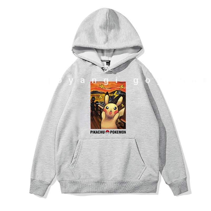 Áo Hoodie GYG Unisex CreamingPika Form Rộng Oversize Phong Cách Hàn Quốc