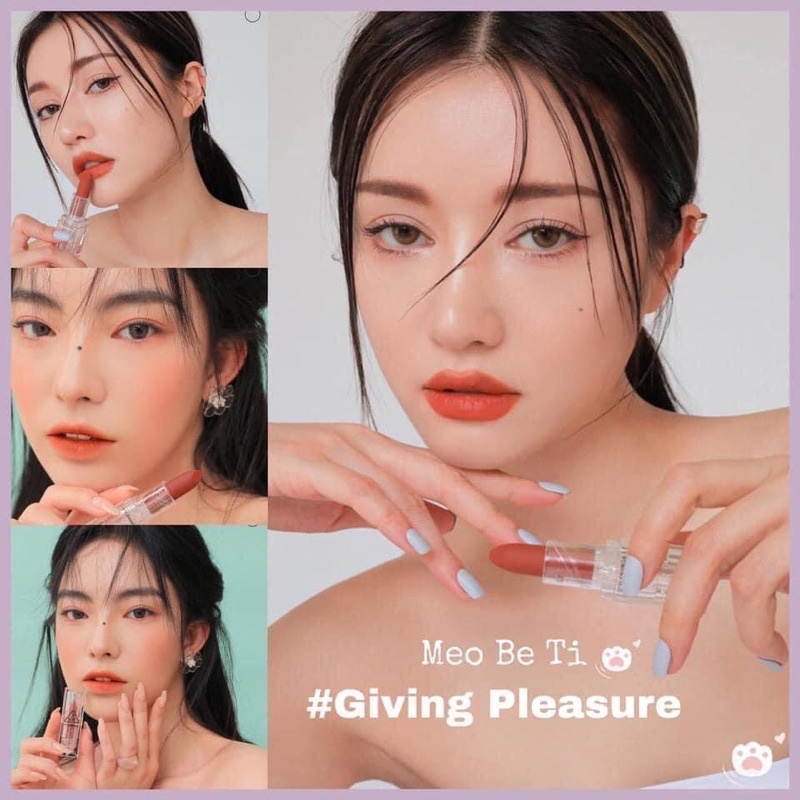 Son thỏi 3ce giving pleasure đỏ cam gạch vỏ trong phiên bản mới