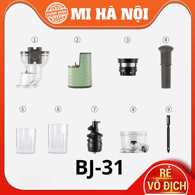 MÁY ÉP CHẬM - ÉP CỦ QUẢ CÔNG SUẤT LỚN XIAOMI BUD BJ-32 Pro 2 cối ép / BJ-31 250W