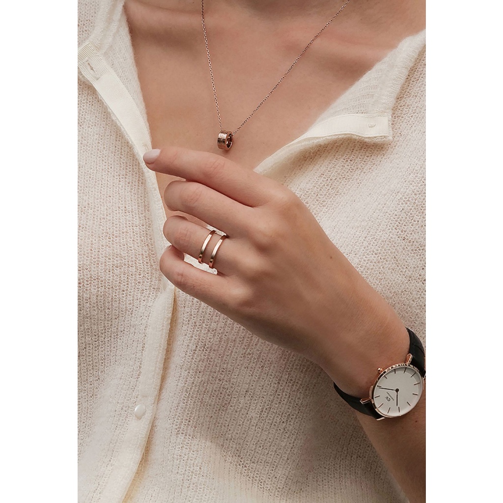 Nhẫn Daniel Wellington DW V4 Elan Dual Ring Full box Hàng Chính Hãng