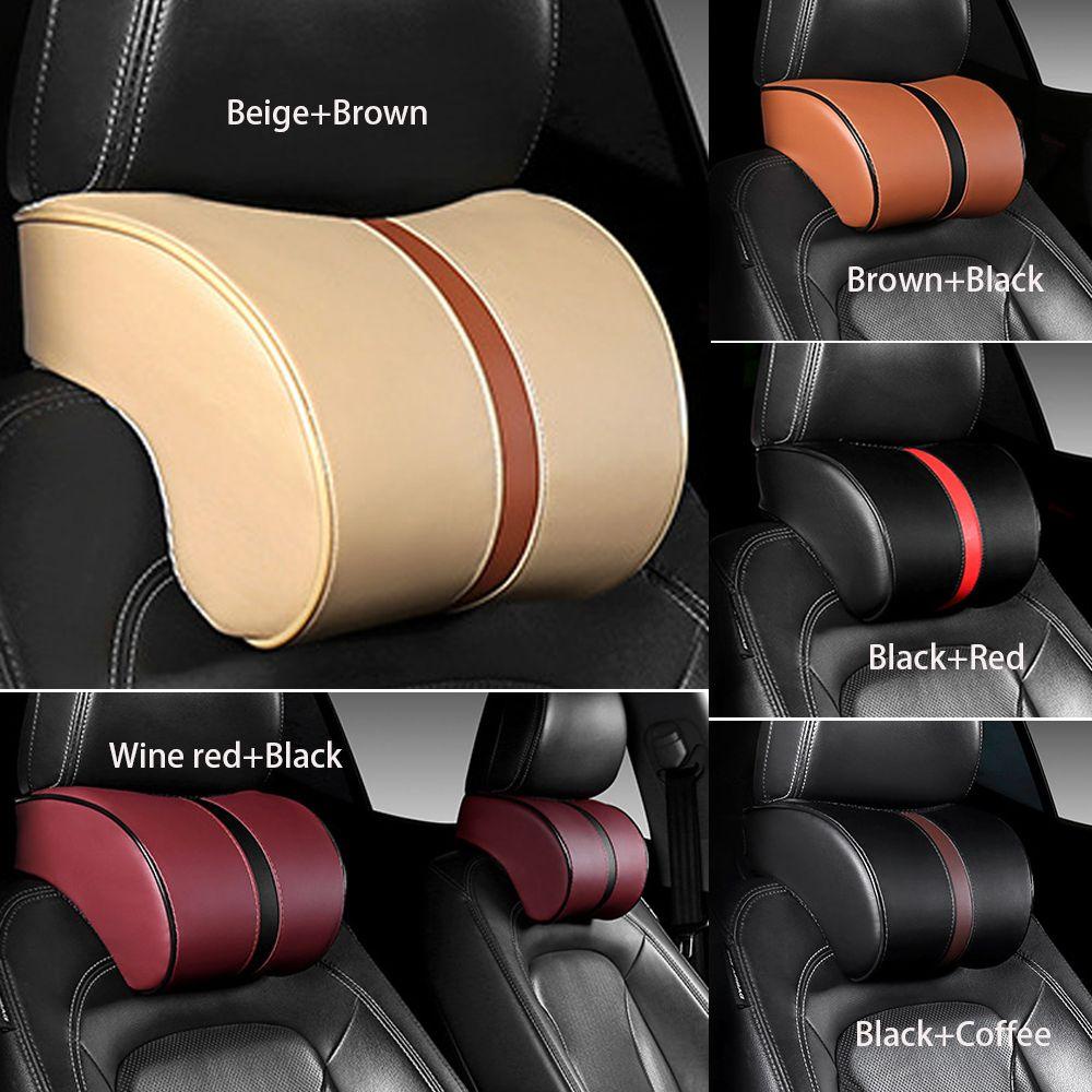 Gối Kê Cổ Bằng Da PU Mềm Mại Cho Xe Hơi