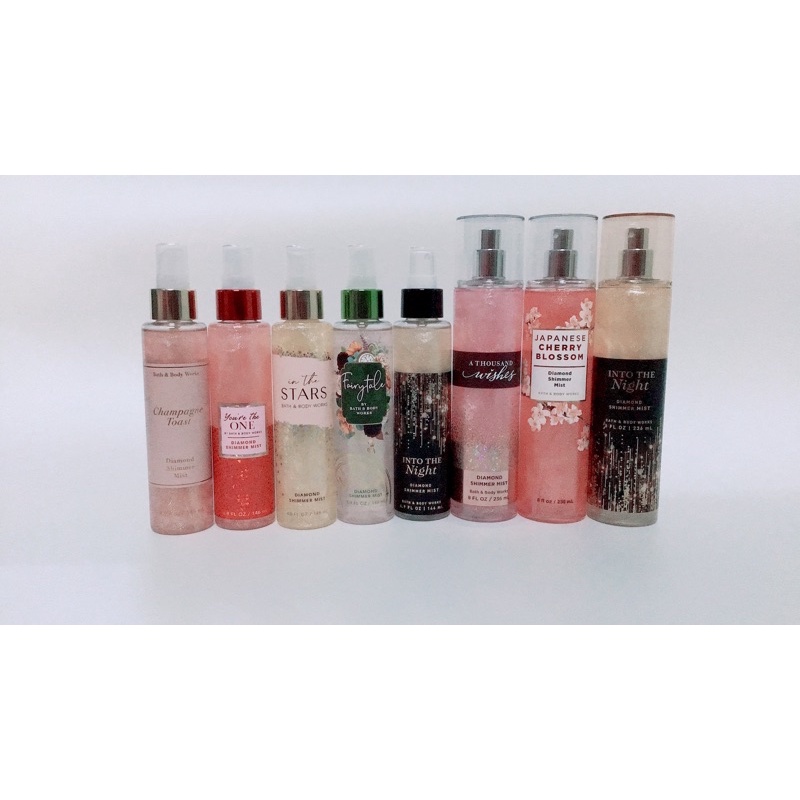 Xịt thơm nhũ Bath & Body Works Shimmer mist đủ mùi hương thơm sang trọng