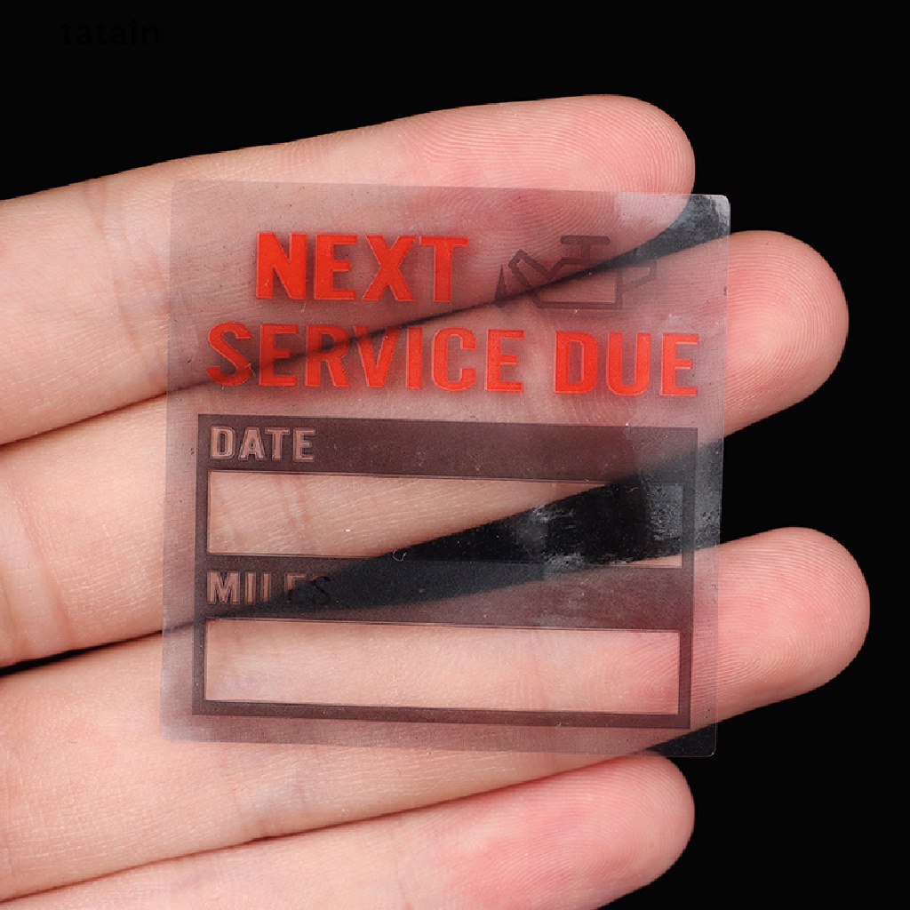 [TAT] 100pcs/roll Oil Change/Service Reminder Stickers Window Sticker  Car Sticker CVX