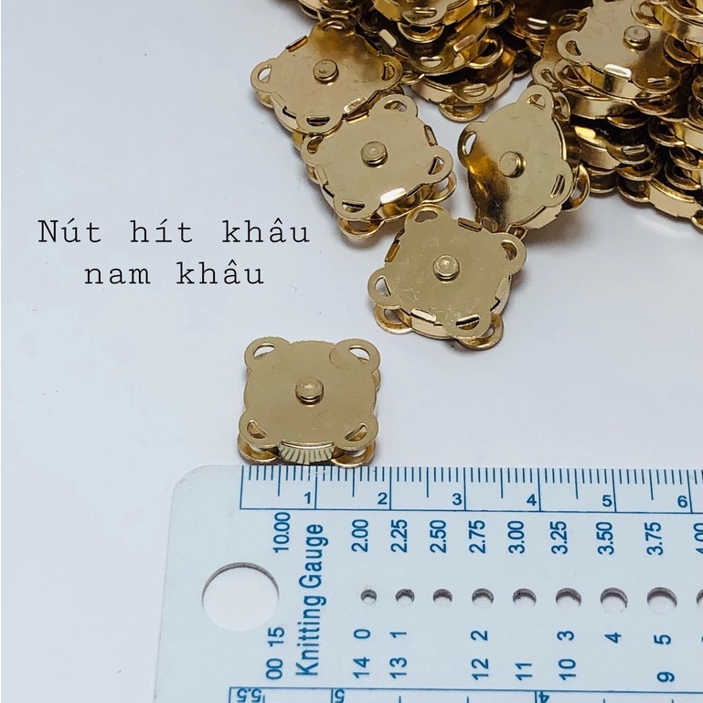 Nút hít khâu - nút kim loại -  phụ kiện làm túi xách