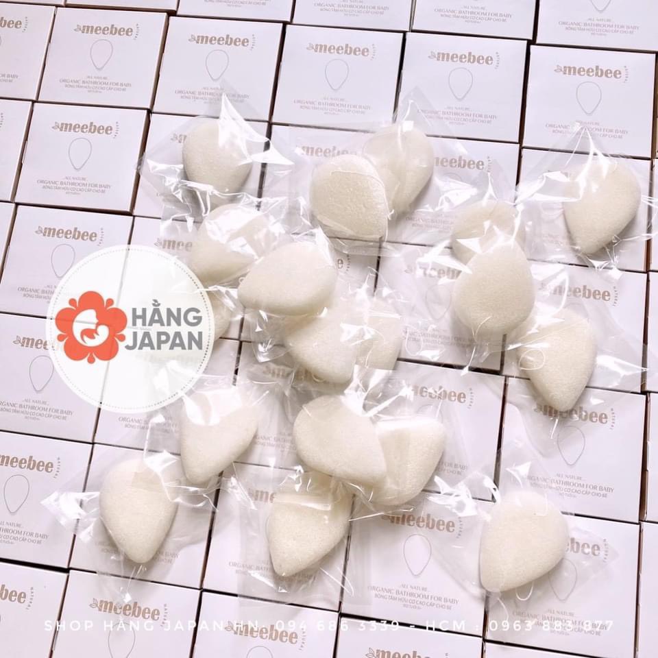 Bông tắm hữu cơ MEEBEE MURMUR Hàn Quốc siêu mềm mại cho bé làm từ bọt biển Konnyaku hàng chính hãng
