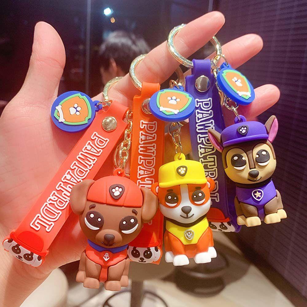 Móc Khóa Mô Hình Chú Chó Tuần Tra Zuma Rocky Skey Chase Dễ Thương