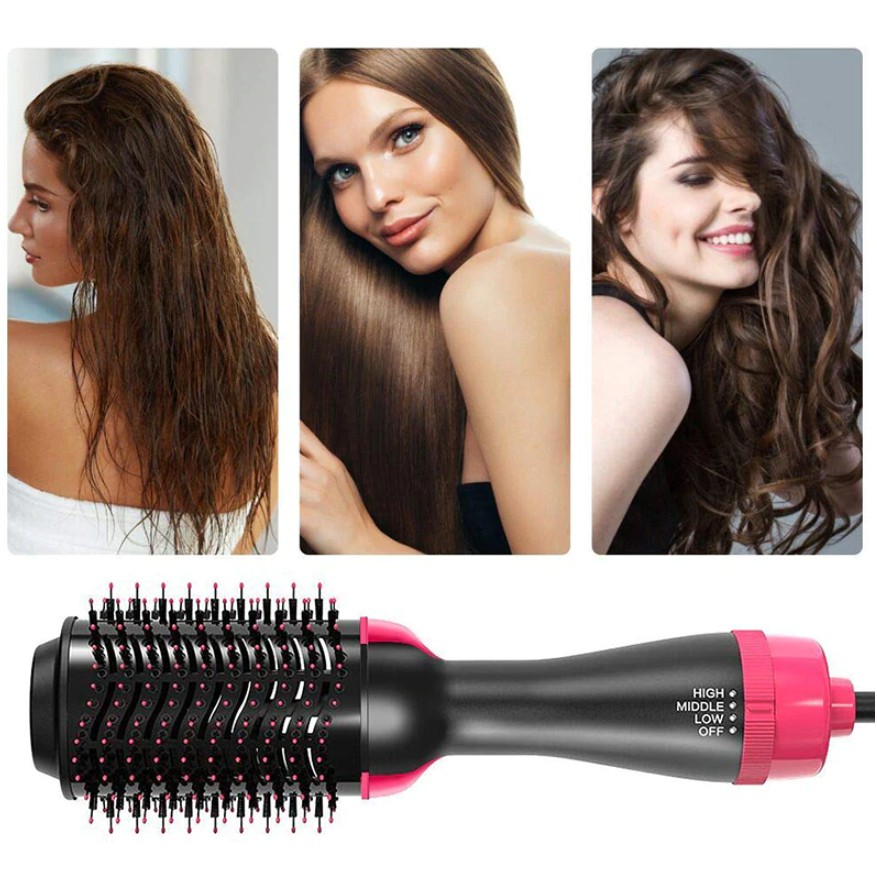 Máy Sấy Tóc Tạo Kiểu Tóc Đa Năng One Step - Lược Sấy Tóc Tạo Kiểu 3 Tốc Độ - Chính Hãng Bảo Hành 12 Tháng