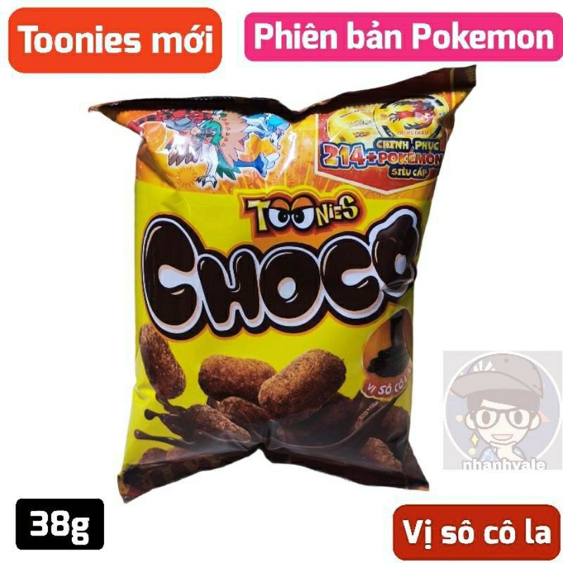 snack toonies vị socola 38g