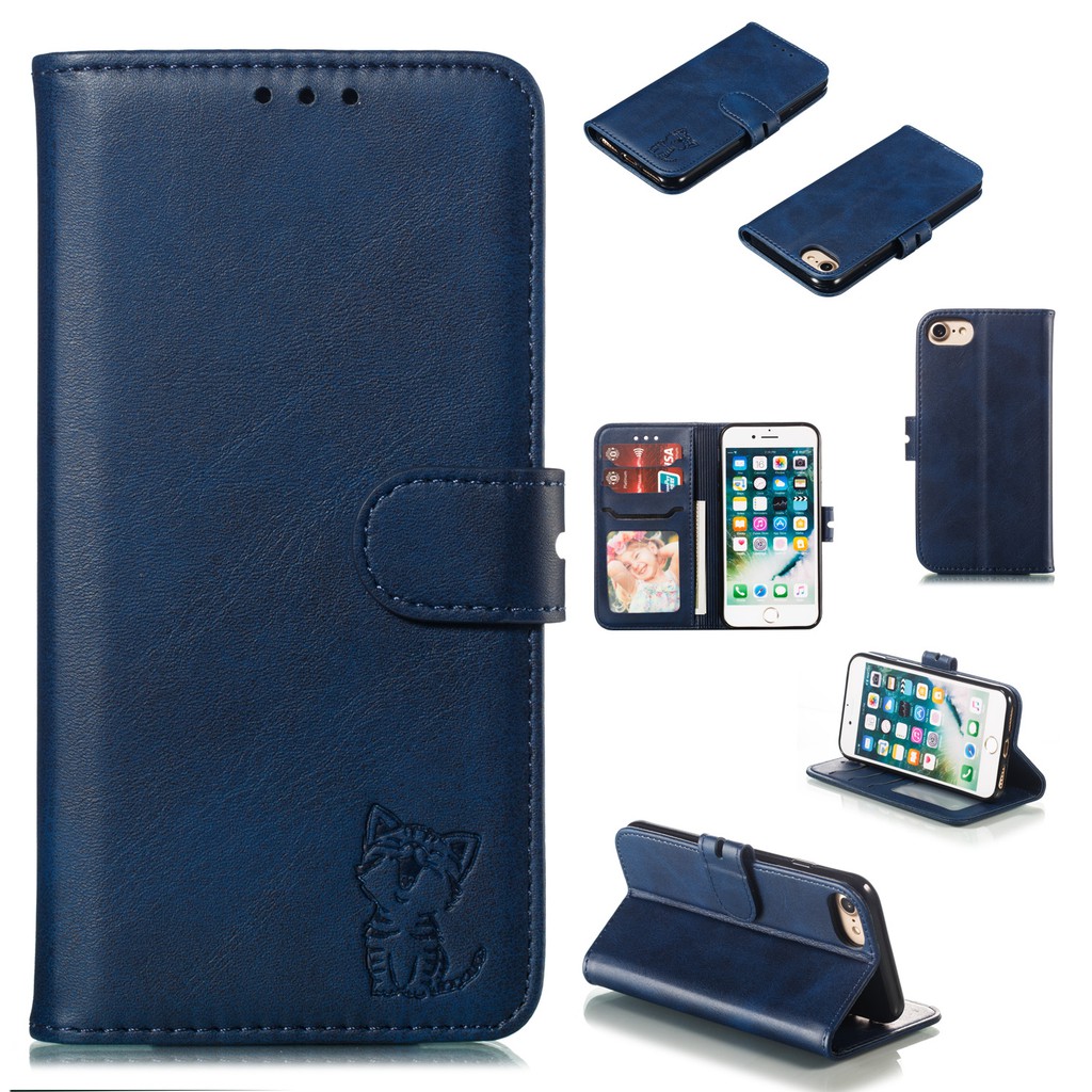 Bao da điện thoại màu trơn tiện dụng cho Iphone 6/7/8/6s/6sp/6p/7p/8p | BigBuy360 - bigbuy360.vn