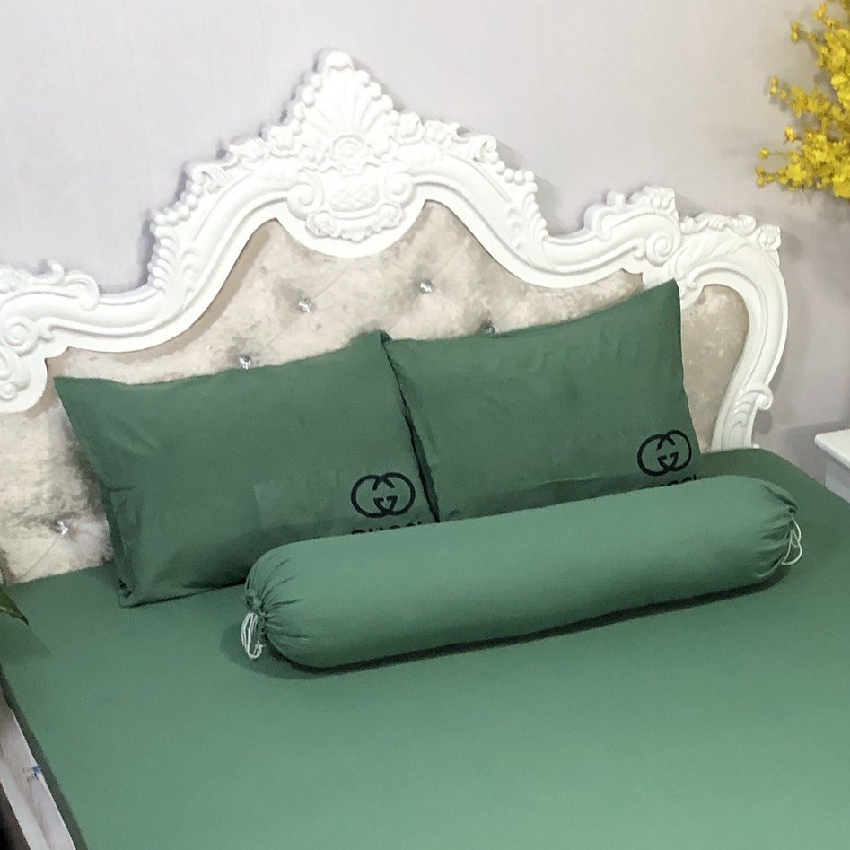 Vỏ Gối Nằm Cotton Đũi Mềm Mịn Mát Kích Thước 45x65cm (1 chiếc) - Nhiều Màu Sắc - Có In Hình Thương Hiệu