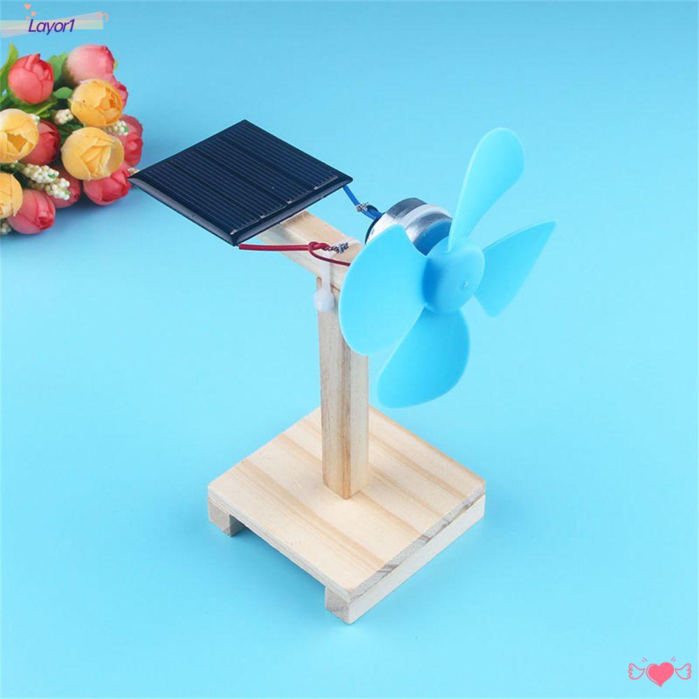 Layor1 Quạt Gỗ Đồ Chơi Dự Án Vật Lý Đi Học Cho Bé