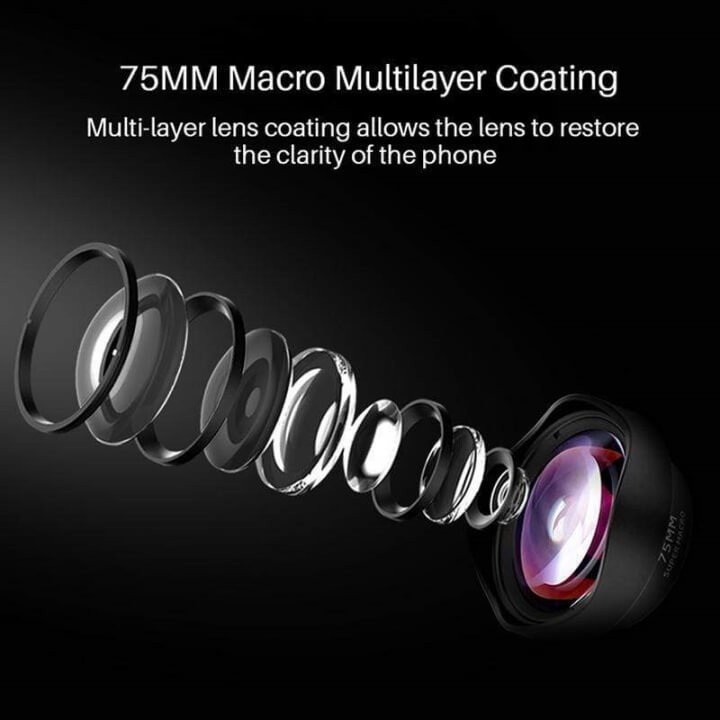 Lens Super Macro 75mm cho điện thoại Ulanzi