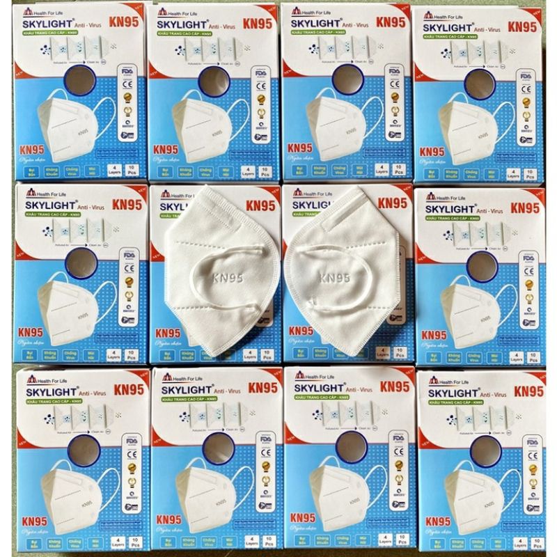 Khẩu trang kháng khuẩn Skylight KN95- Hộp 10 cái