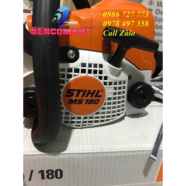 Máy cưa xích Stihl MS 180 chạy xăng pha nhớt kèm lưỡi cưa 45cm