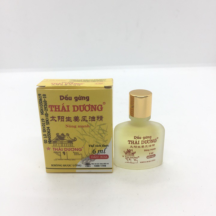 Dầu gừng thái dương lọ 6ml