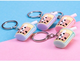 Móc chìa khoá trà sữa cute