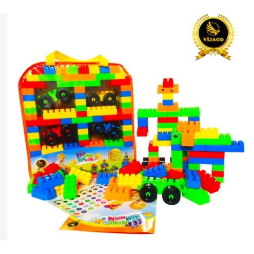 Bộ Xếp Hình Mầm Non Vijago Việt Nam - 155 Chi Tiết Cho Bé Phát Triển Tư Duy