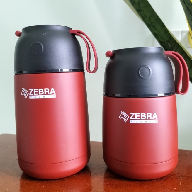 Bình giữ nhiệt ,ủ cháo zebra 450ml - 650ml Thái Lan cao cấp-123006 màu đỏ đô mẫu mới 2022
