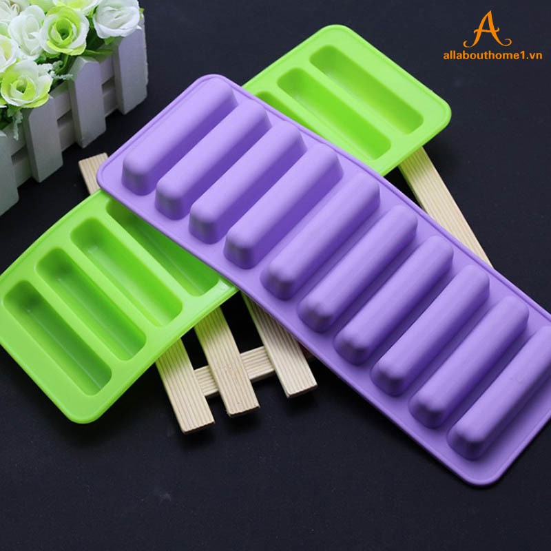 Khay Làm Đá, Sô Cô La, Thạch Hình Trụ Bằng Silicone