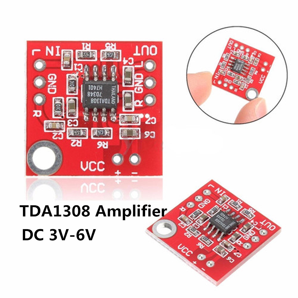 Bảng mạch tiền khuếch đại tai nghe stereo TDA1308 DC 3-6V cho Arduino