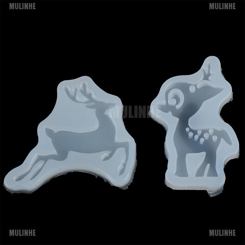 1 Khuôn Silicone Hình Hươu Giáng Sinh Diy Dùng Để Làm Đồ Trang Trí