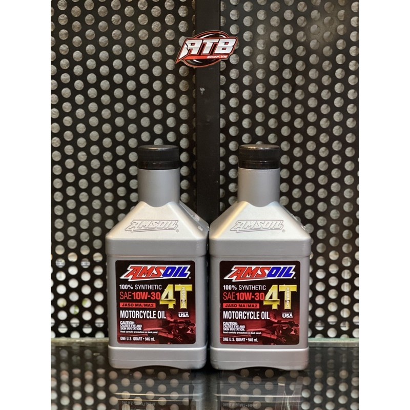 Nhớt Amsoil 4T 10w30 100% Synthetic 946ml - Nhớt xe số/tay côn