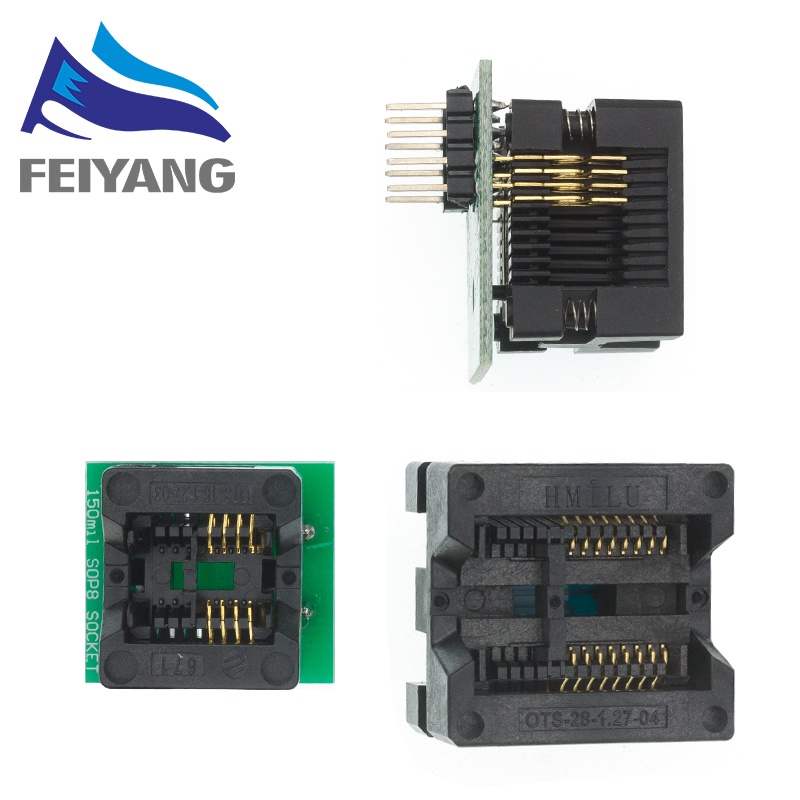 Bộ Điều Hợp SOP16 Sang DIP8 Rộng 150mil 200mil 208mil 300mil SOP8 Cho EZP2010 EZP2013 CH341A IC