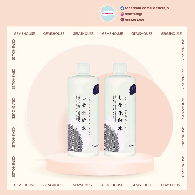 (BILL HÃNG) NƯỚC HOA HỒNG / LOTION TỪ LÁ TÍA TÔ 500ml