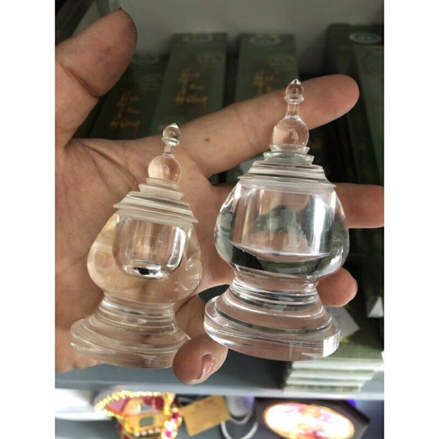 Tháp xá lợi mica 10cm