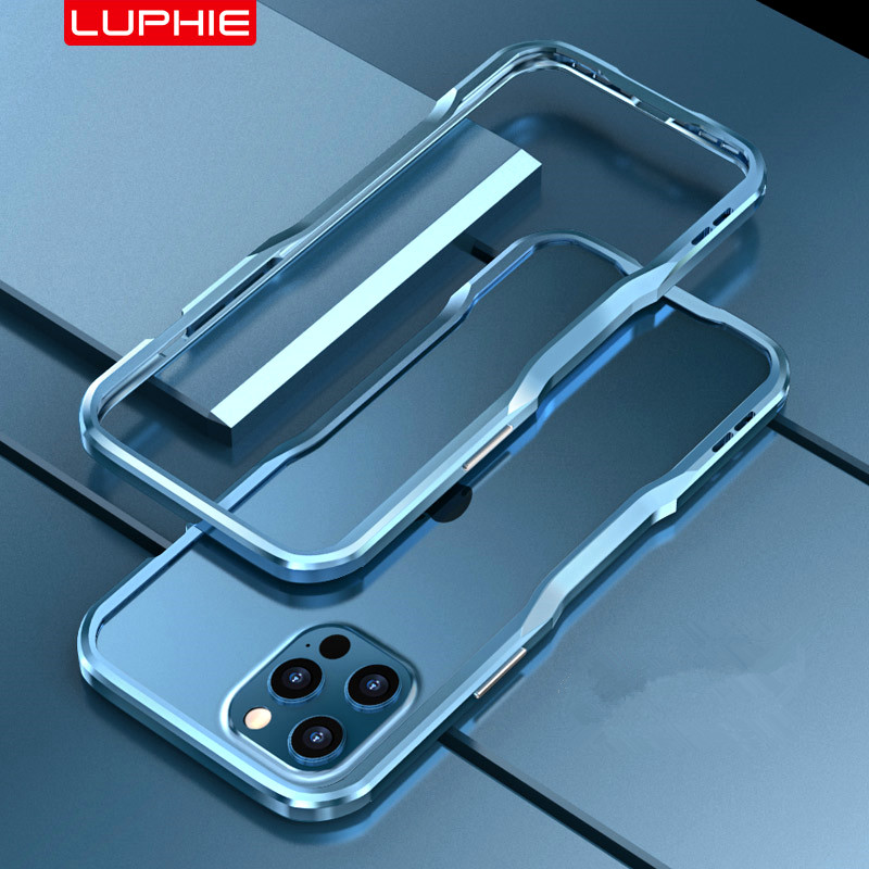 Apple iphone 12 Pro Max 5G/i 12 Mini 11 Pro XR Aluminum Metal bumper frame Ultra Thin Cases Back Cover Casing shockproof