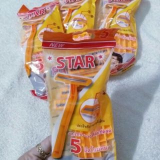 Combo 5 túi dao cạo râu Star (túi 5 cái)