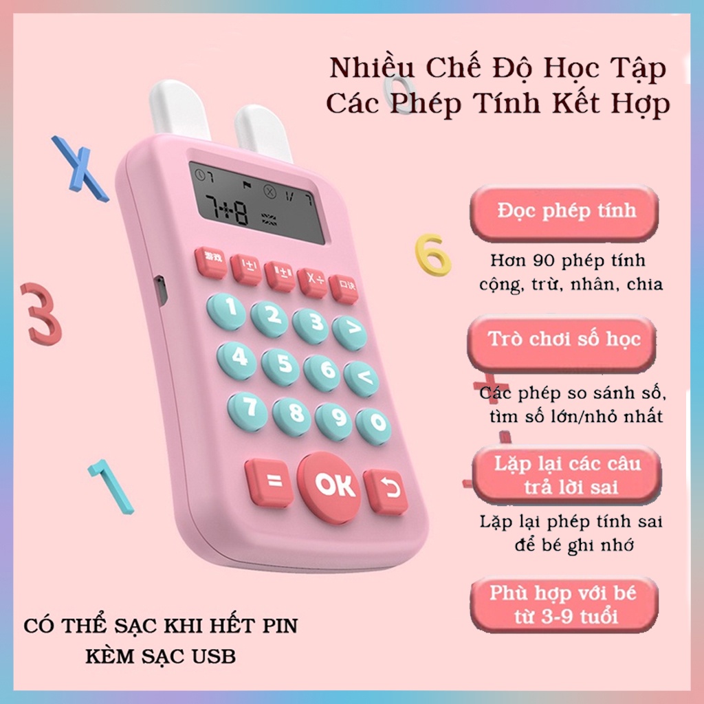 [Giao Hàng Hỏa Tốc] Máy tính thông minh dạy học toán cho bé cho bé