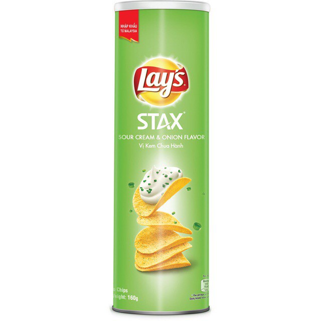 Khoai Tây Lát Lay's Stax Ống 160g