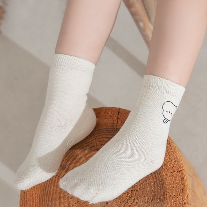 Vớ Cotton Thu Đông Chống Trượt In Họa Tiết Hoạt Hình Dễ Thương Cho Bé