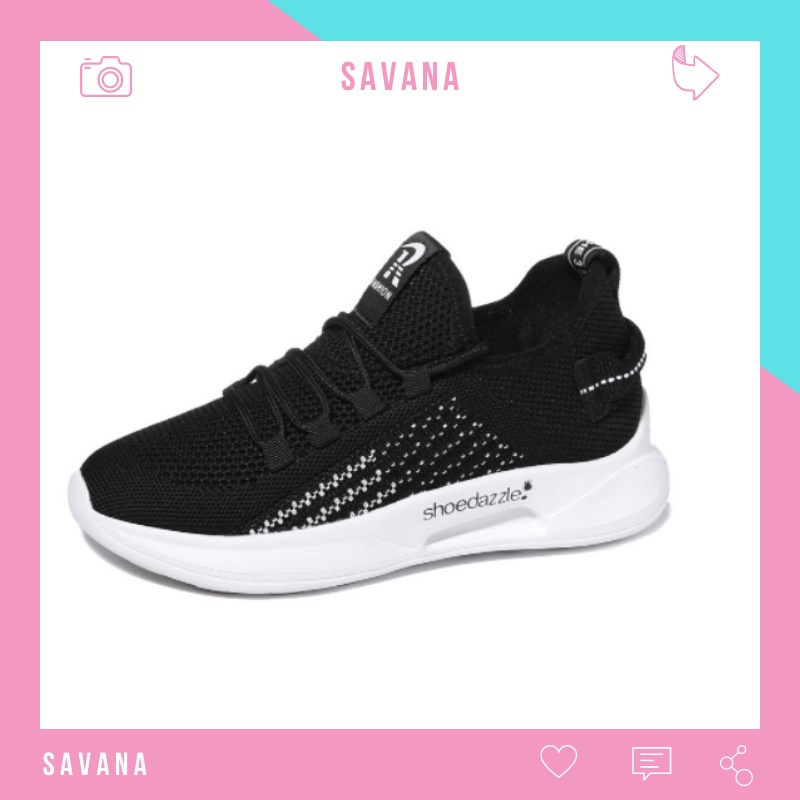 giày sneaker nữ đế bằng giày hottrend Savana GTT10