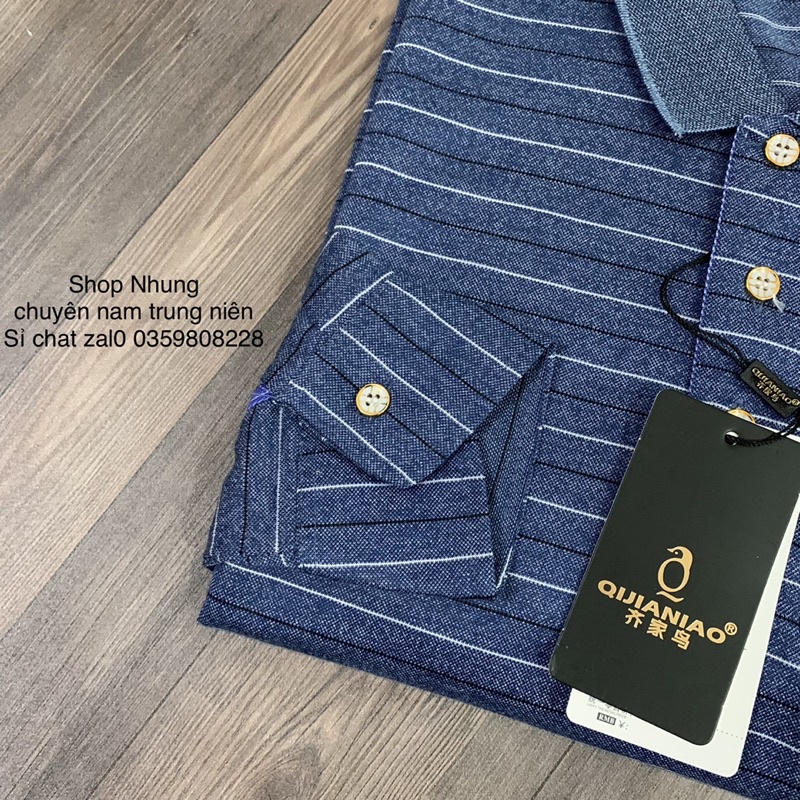 Áo thun dài tay nam trung niên hàng Quảng Châu