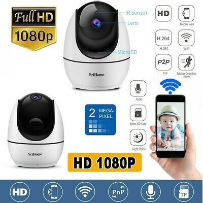 Camera WIFI SRIHOME 3.0MPX SH026 Xoay 360° Bảo hành 5 năm đổi mới trong 15 ngày sử dụng