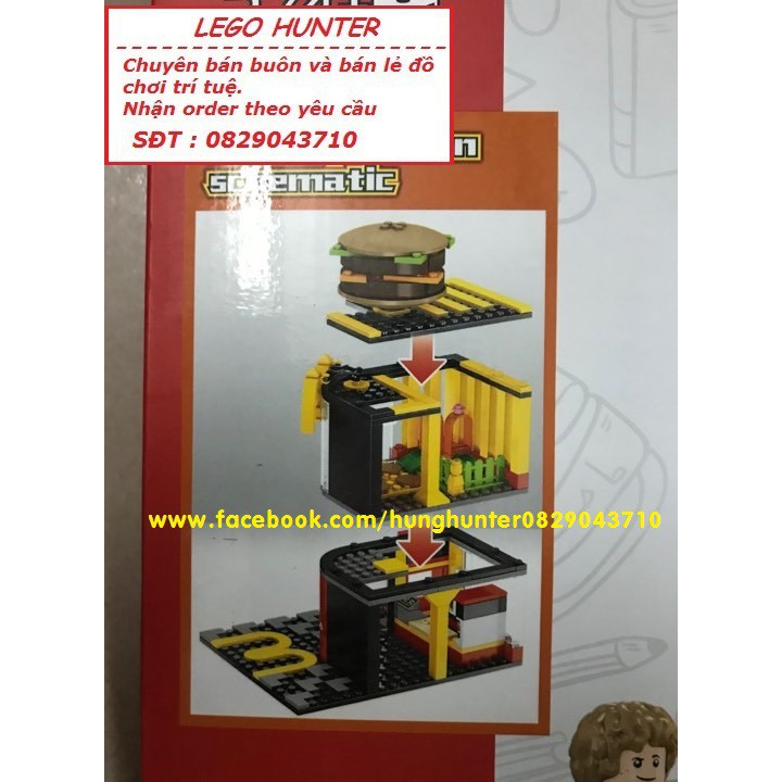 Lego City Nhà hàng ăn nhanh Mc Donald Sembo 601021