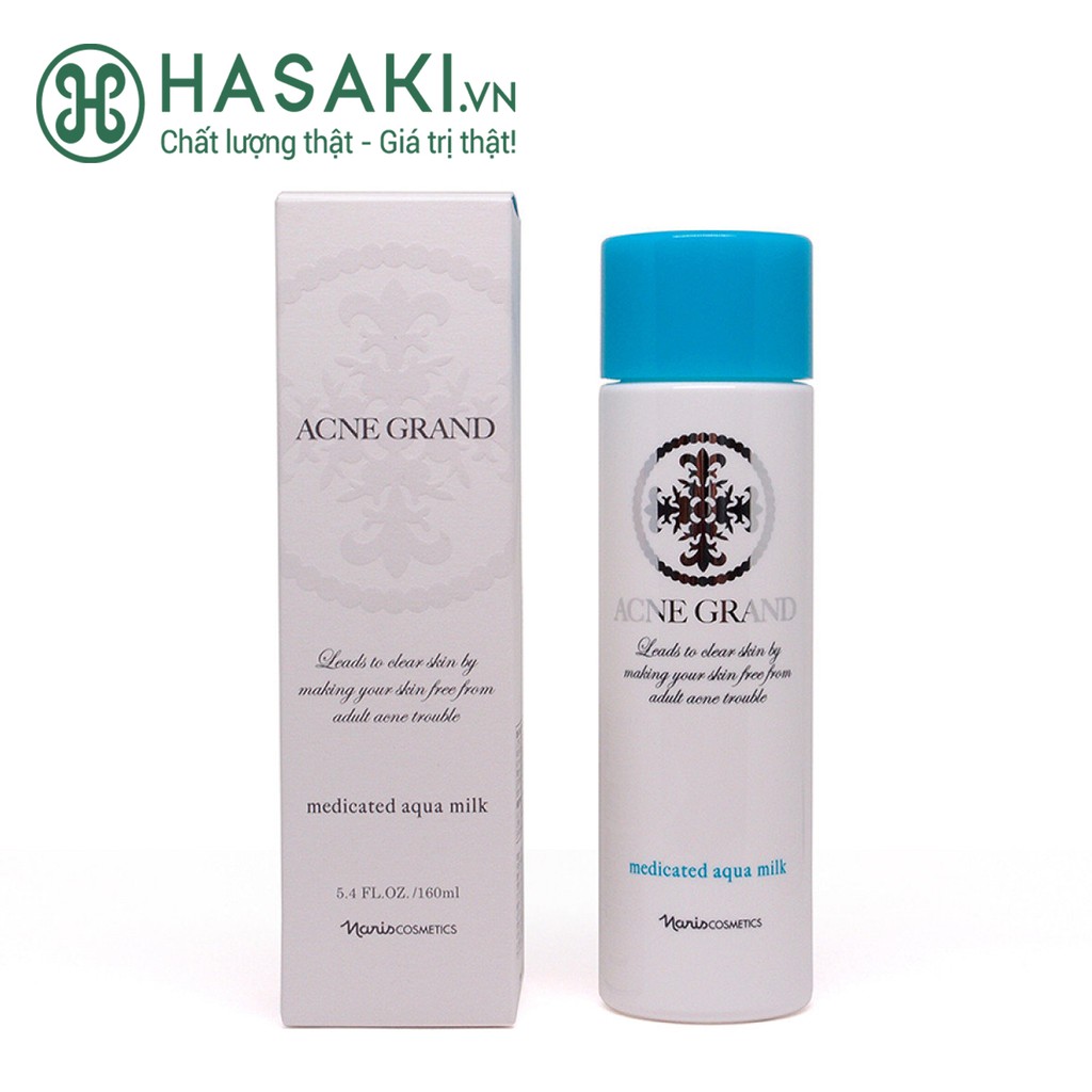 Sữa Dưỡng Naris Cosmetic Cho Da Mụn Acne Grand Medicated Aqua Milk 160ml