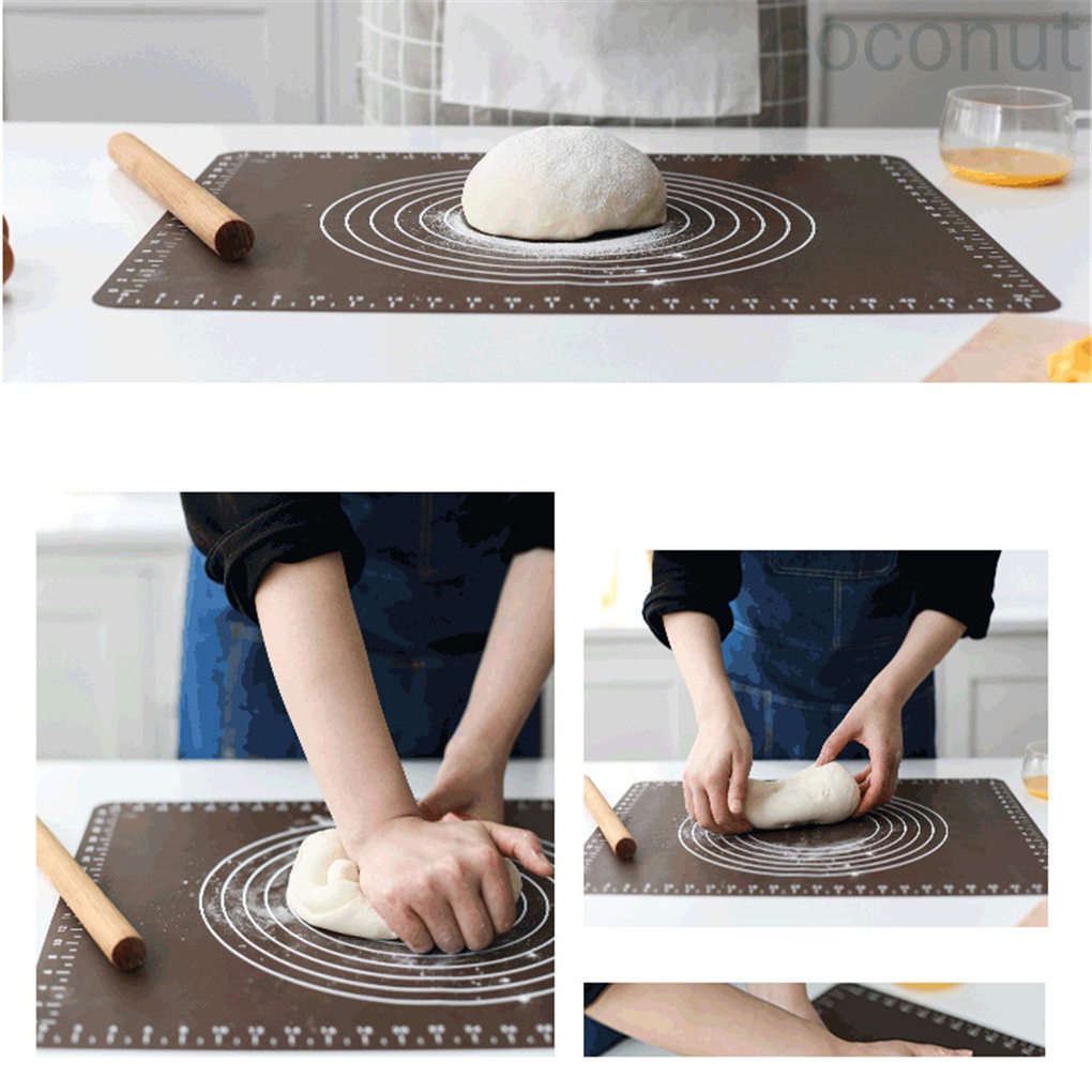 Thảm Nhào Bột Làm Bánh Bằng Silicon Chống Dính Tiện Dụng