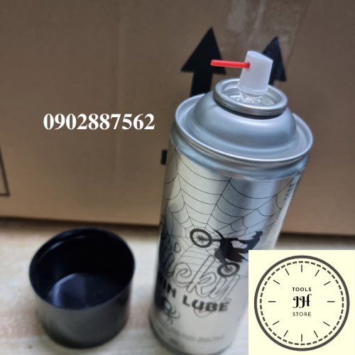 Thunder Sticky Chain Lube 400ml - Chai xịt dưỡng sên bôi trơn sên xích chống văng, sên phốt cao su