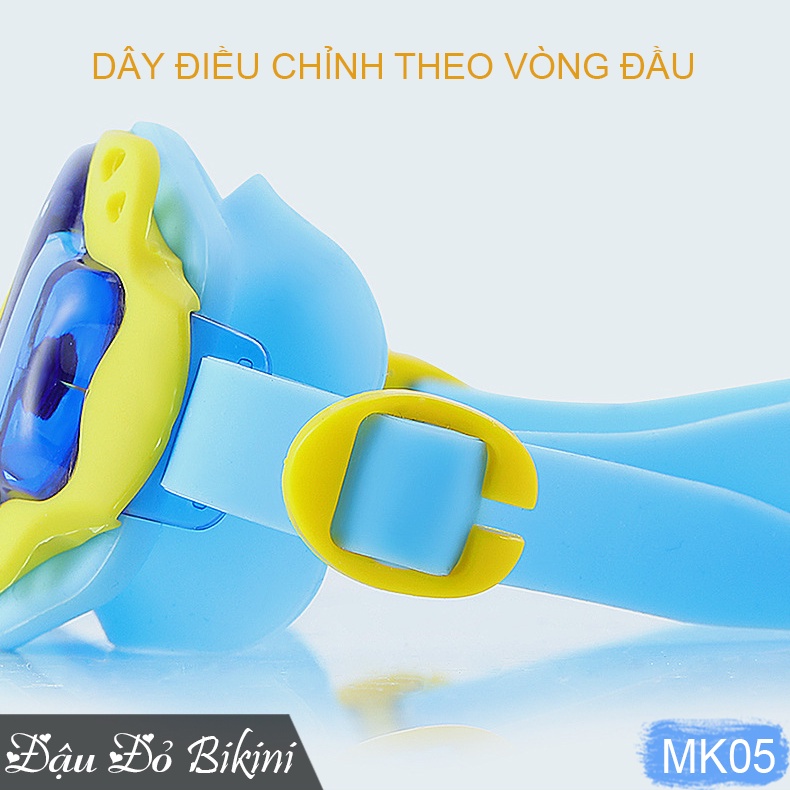 Kính bơi trẻ em loại đẹp, chống vào nước và bám hơi sương, chống tia UV, dây đeo điều chỉnh, đủ màu bé trai &amp; gái | MK05