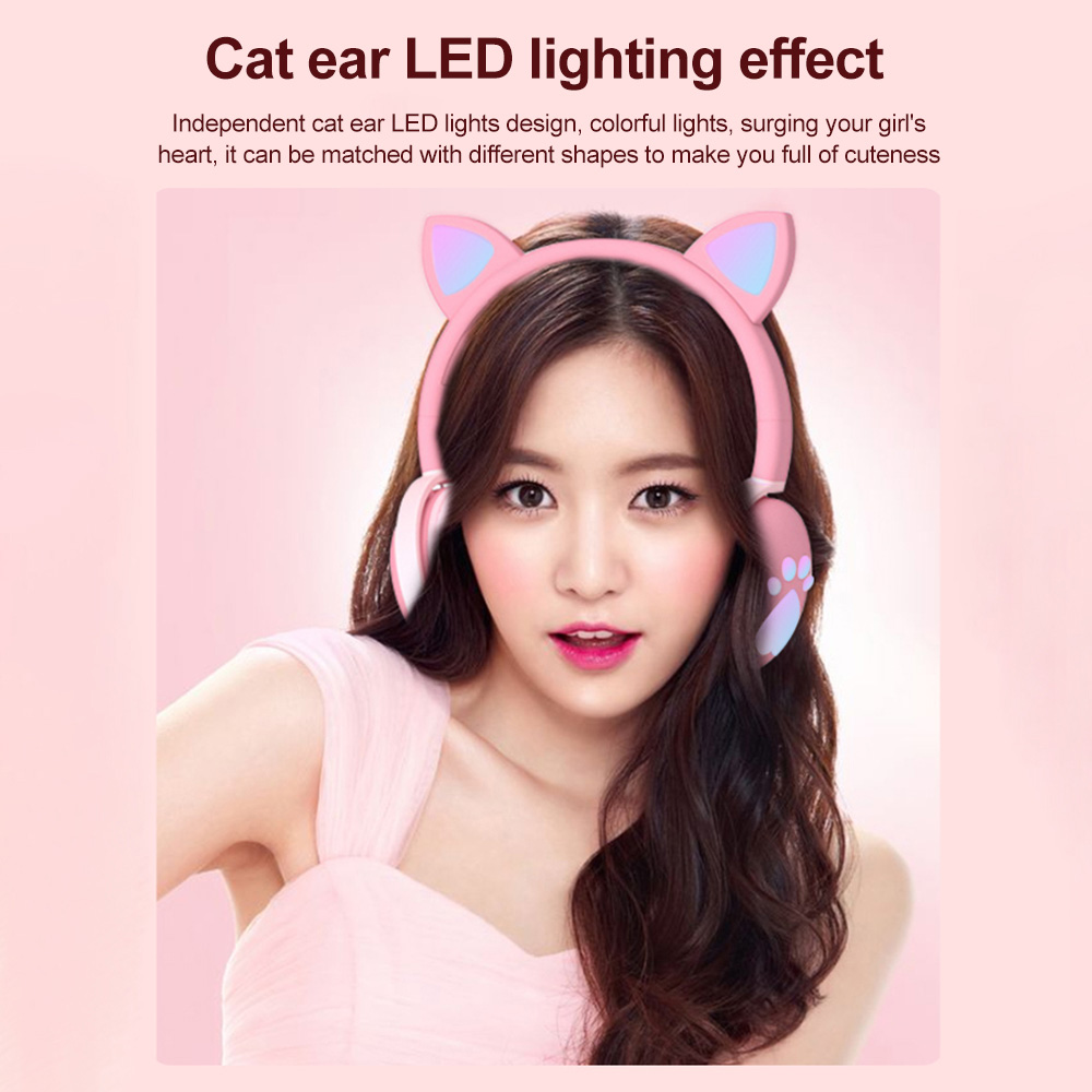 Tai nghe chụp tai không dây bluetooth BK1 chống tiếng ồn hình tai mèo đáng yêu tích hợp micro cao cấp | BigBuy360 - bigbuy360.vn