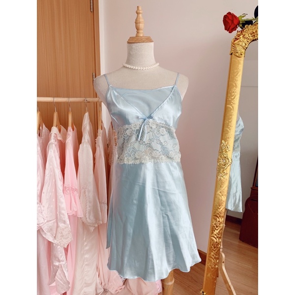 Váy ngủ 2 dây satin lụa cao cấp