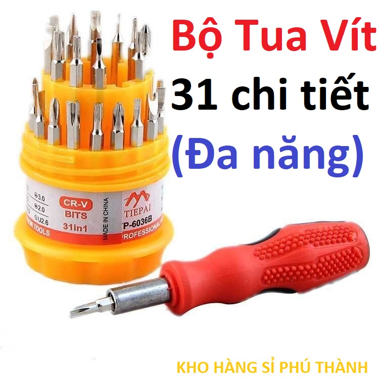 Bộ Vít 31 Món Đầu Tròn - Dụng Cụ Cầm Tay Đa Năng