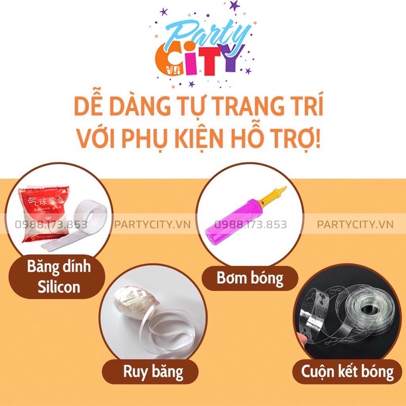 Set Bóng Trang Trí Sinh Nhật, Thôi Nôi Đơn Giản Tại Nhà Cho Bé Trai Gái